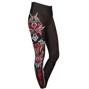 Fenrir High Waisted Leggings - Red Edition