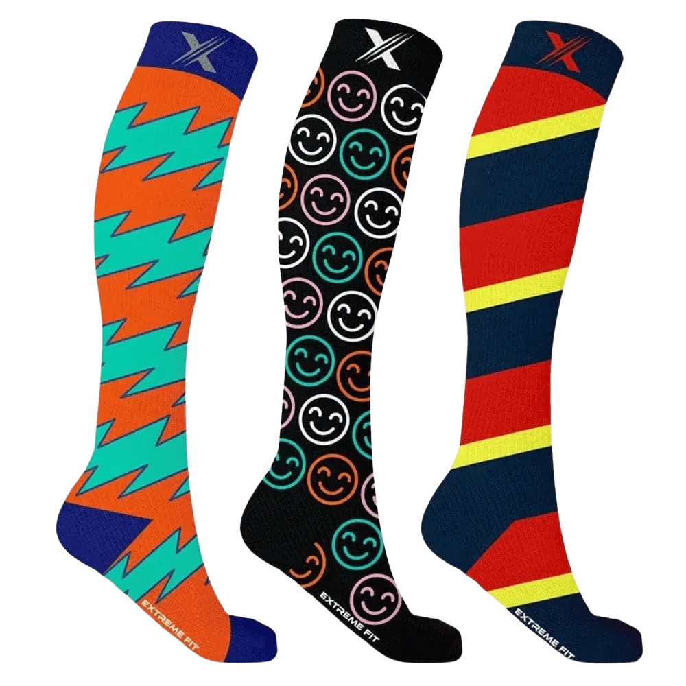 Festival Pack Compression Socks (3-Pairs)