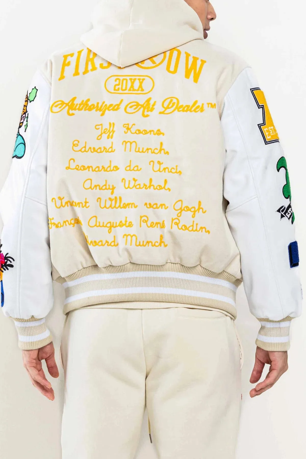 First Row ART DEALER GRAPHIC VARSITY JACKET