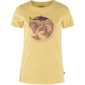 Fjällräven Women&#x27;s Arctic Fox Print T-shirt Mais Yellow | Buy Fjällräven Women&#x27;s Arctic Fox Print T-shirt Mais Yellow here | Outnorth