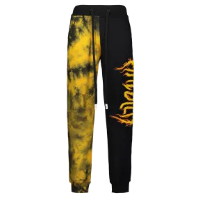 FLAMES KNIT JOGGER BLACK/ORANGE