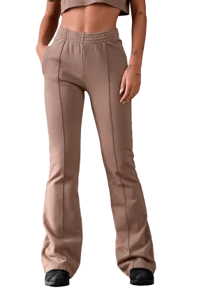 FLARED JOGGERS - Tan