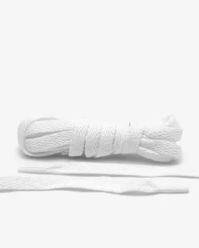 FLAT SHOE LACES - WHITE