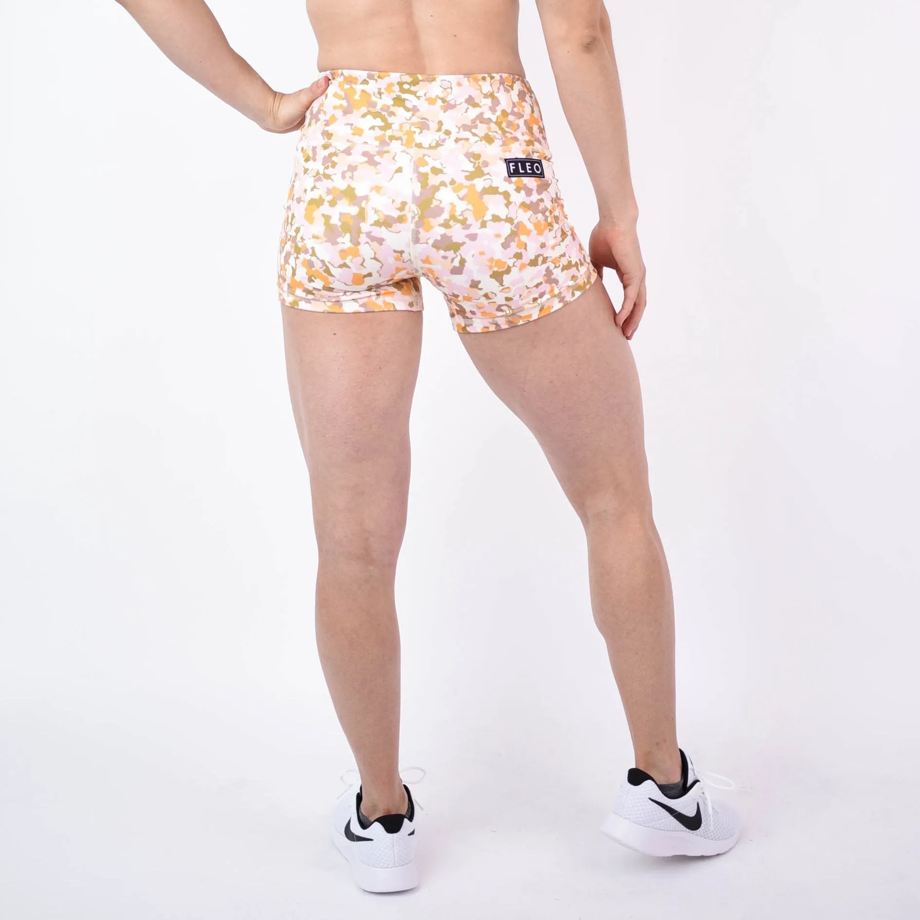 FLEO Delicate Camo Shorts (Power High-rise)