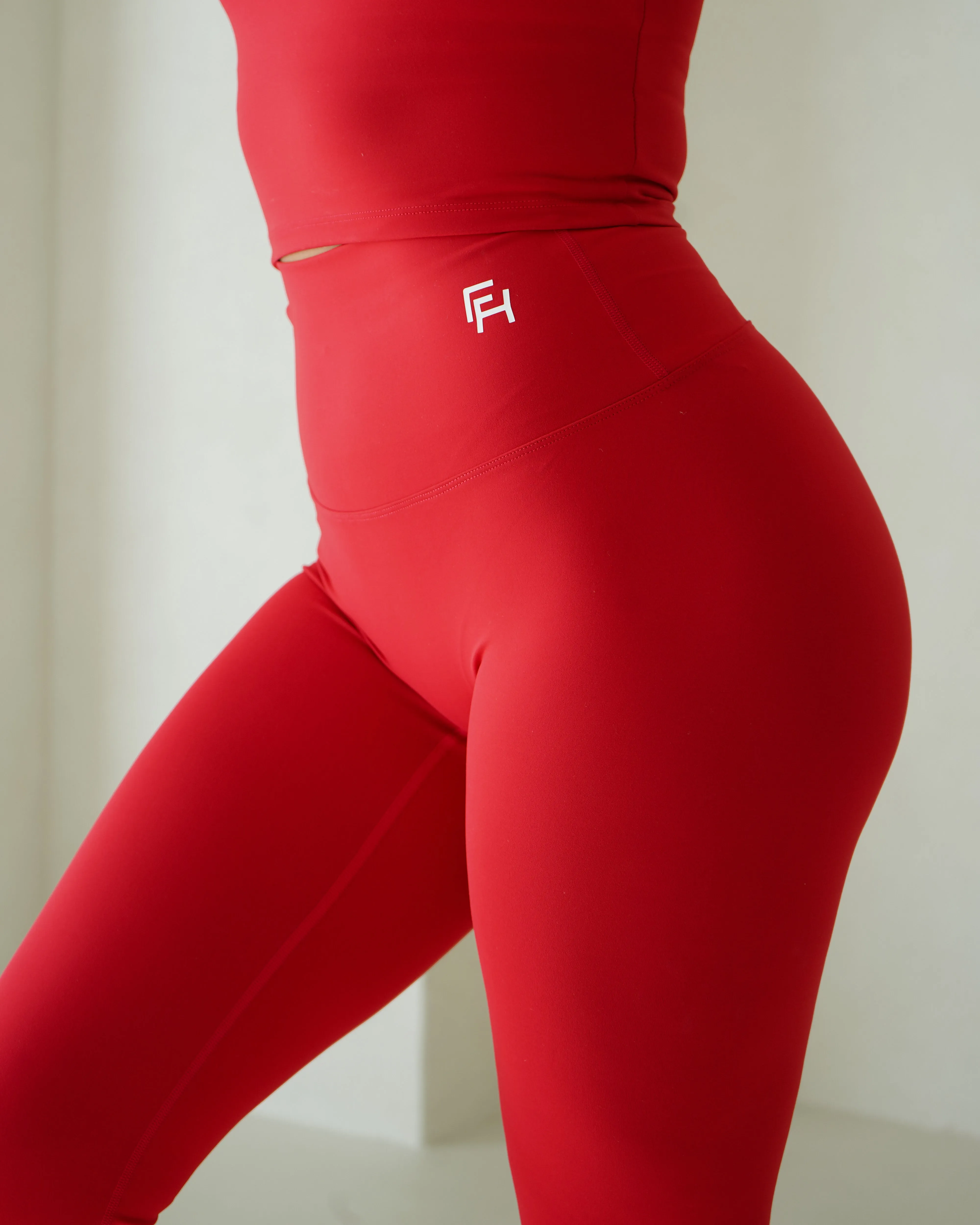 Flex High Waisted Leggings - Chili