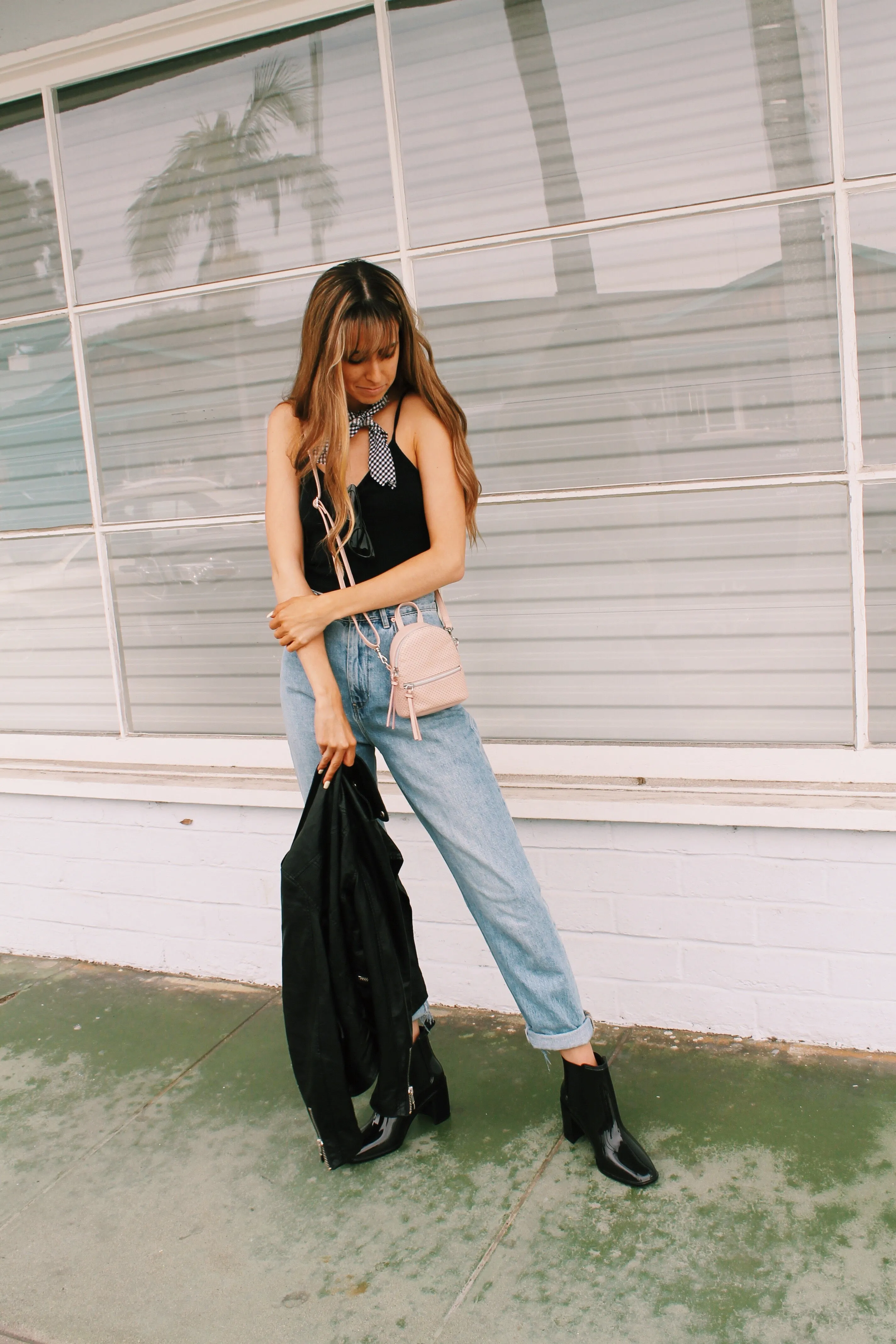 Florence Mini Backpack Crossbody in Blush