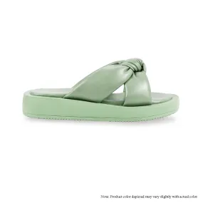FLORIO-1 BULKY OUTSOLE SANDAL W/ BOW-SAGE