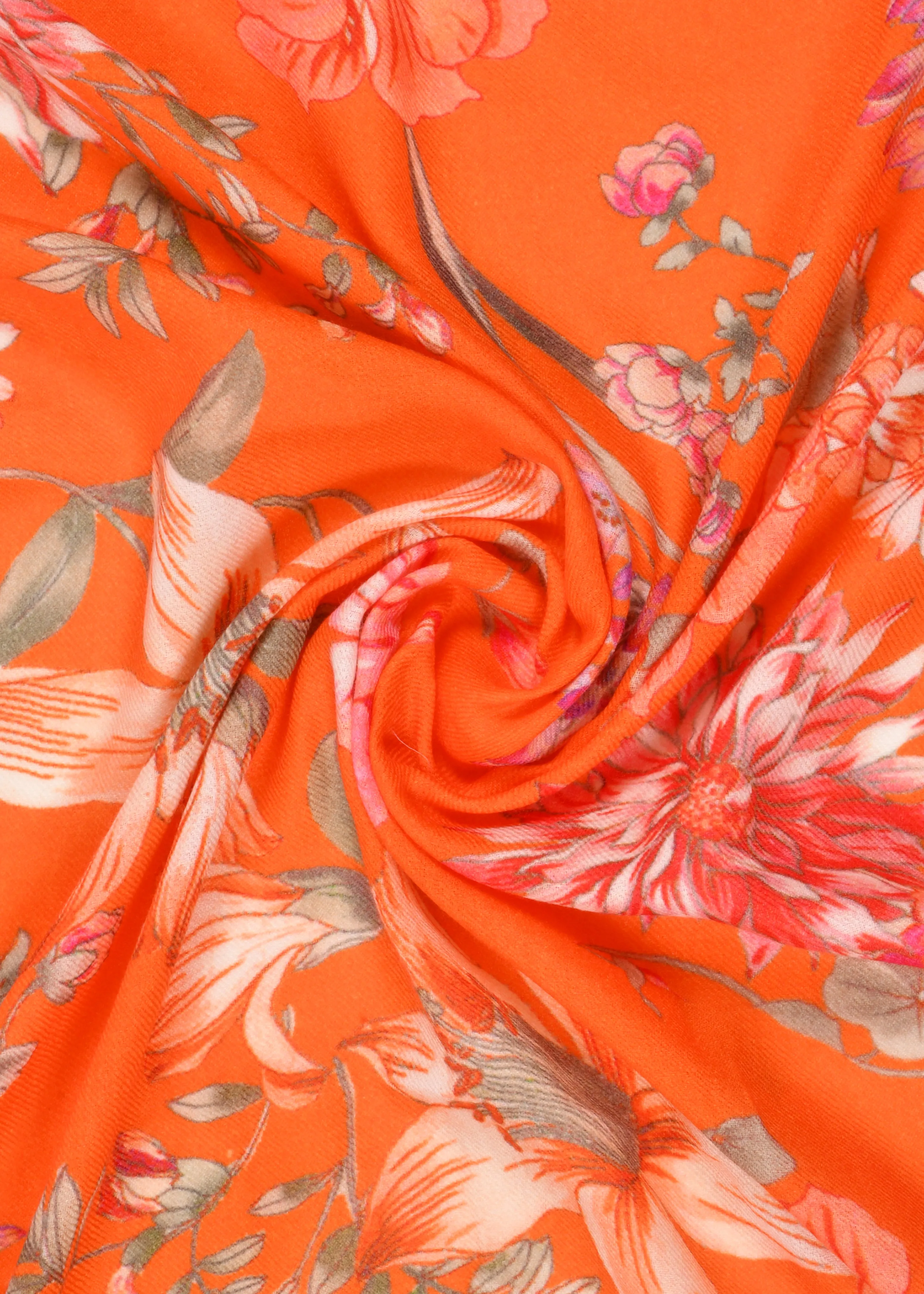 Flower Orchard Print Stole in Shahbano Twill