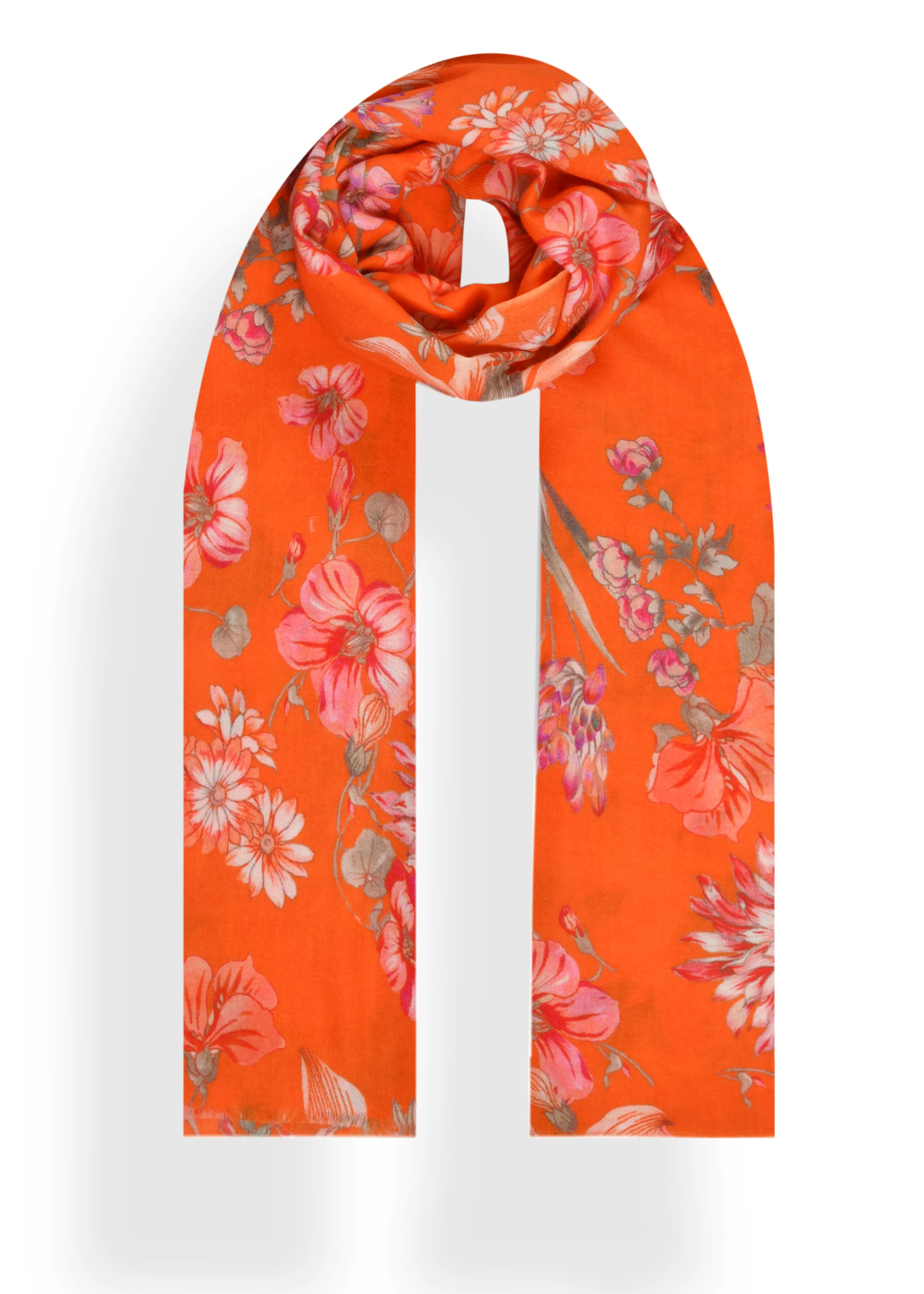 Flower Orchard Print Stole in Shahbano Twill