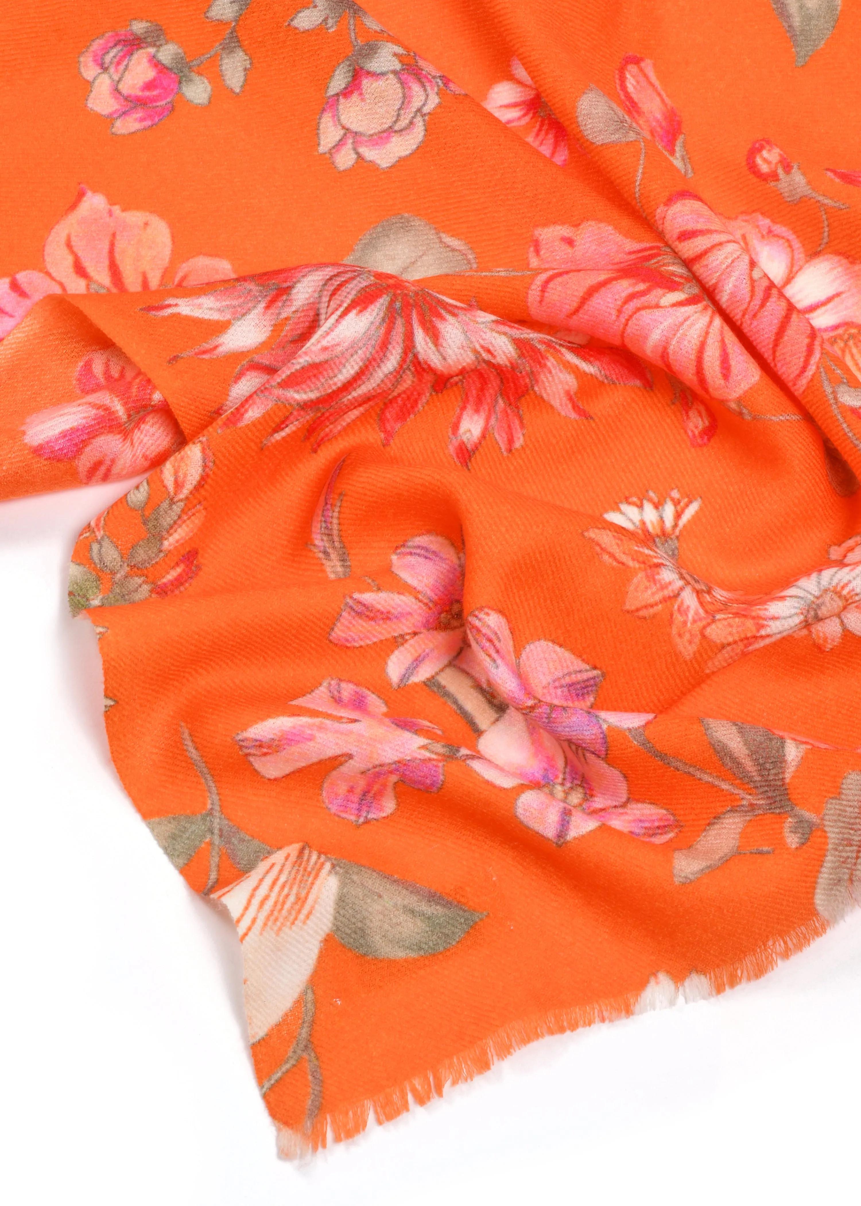 Flower Orchard Print Stole in Shahbano Twill