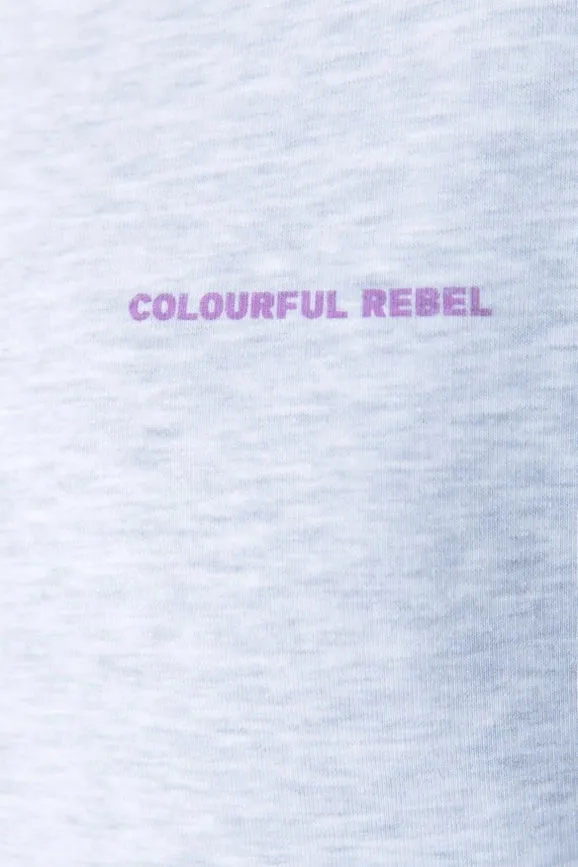 Flower World Tour Sweat | Light Grey Melange