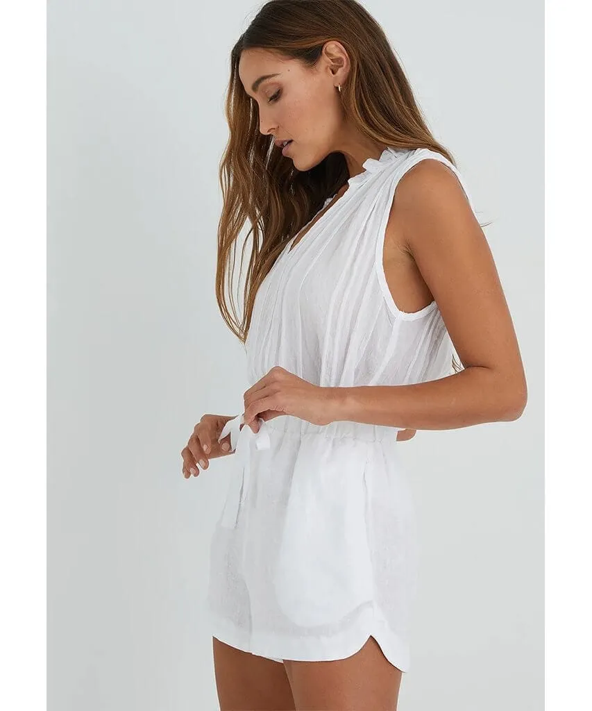 Flowy Dolphin Short White