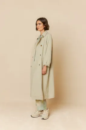 FLUID SATIN TRENCH COAT