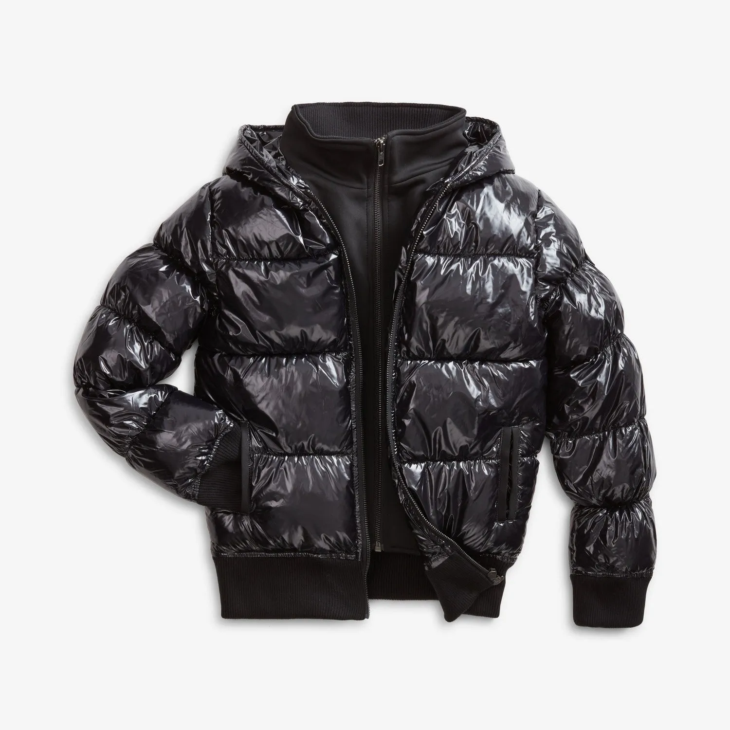Flurry Coat | Shiny Black