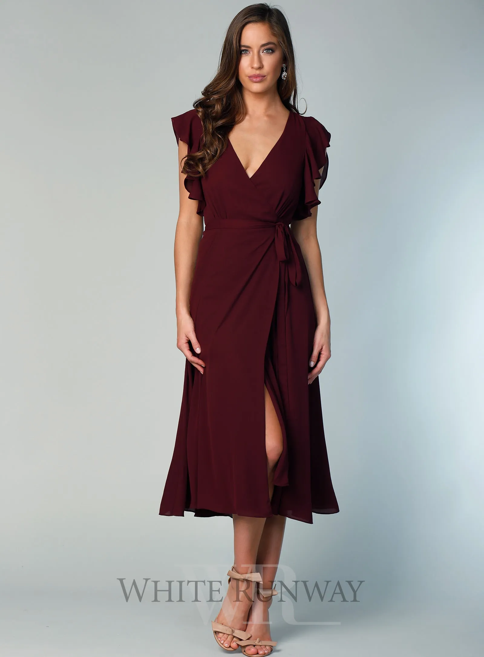 Flutter Sleeve Midi Skirt