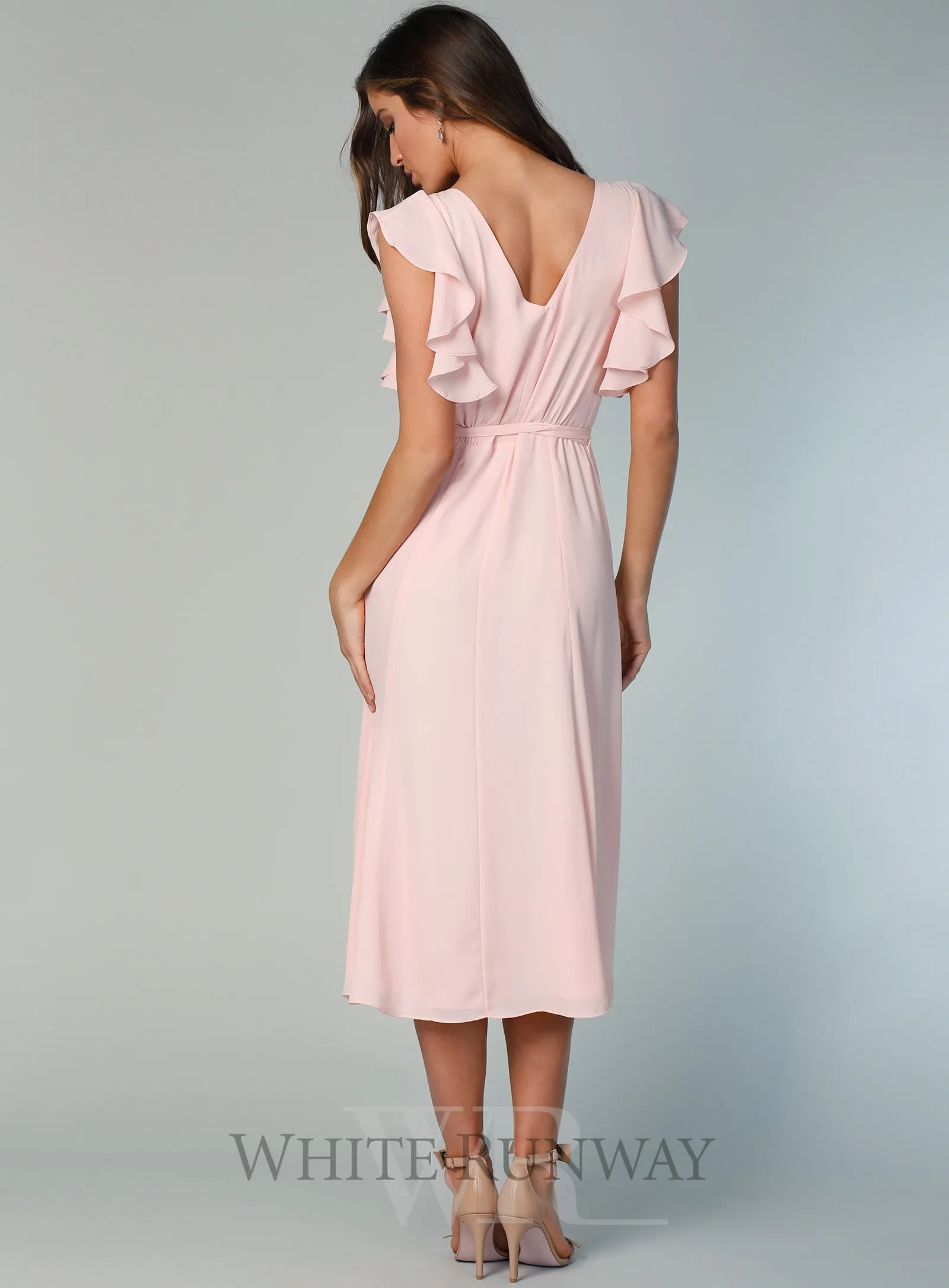 Flutter Sleeve Midi Skirt