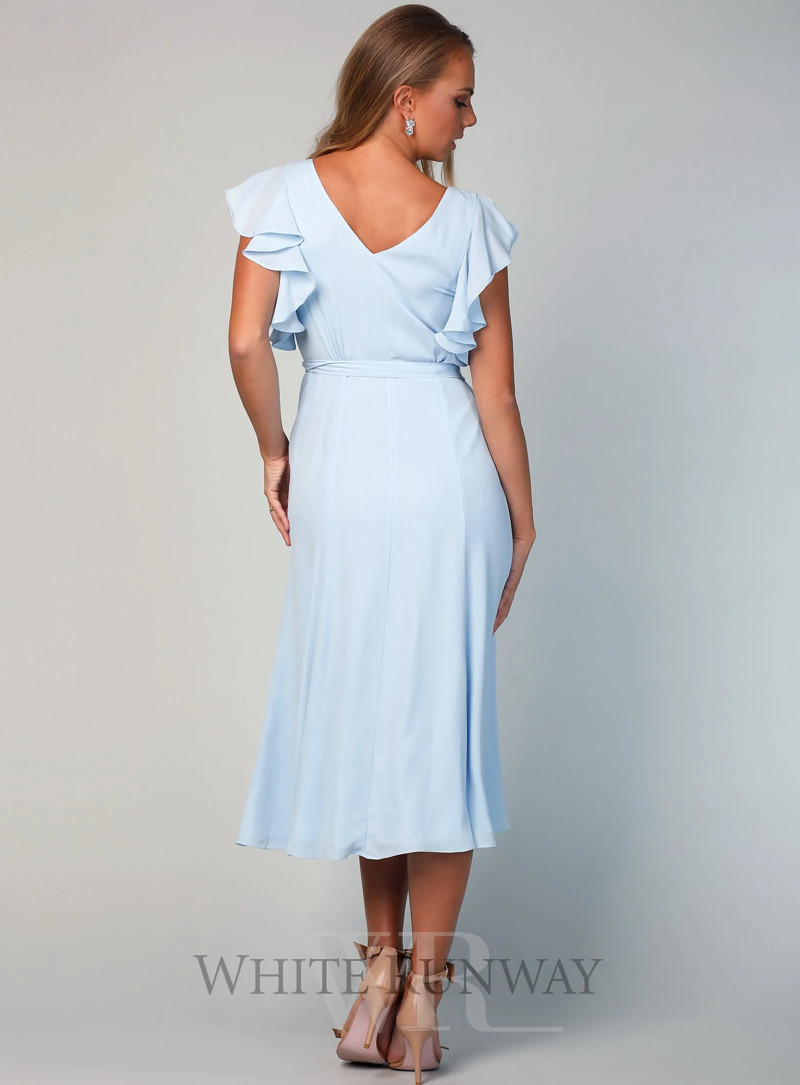 Flutter Sleeve Midi Skirt