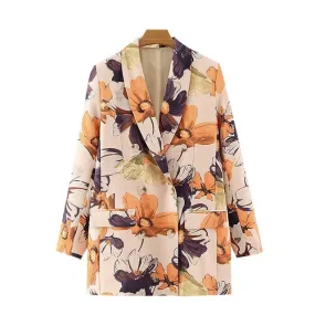 'Folia' Floral Print Blazer