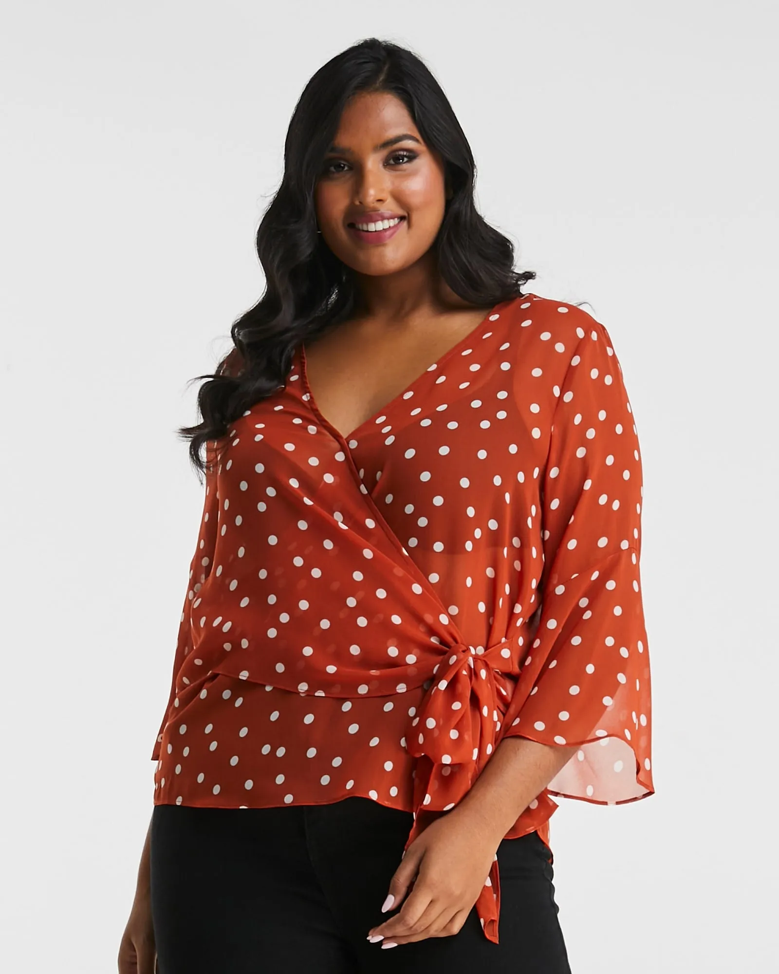 Forest Spot Top | Clay/Milk
