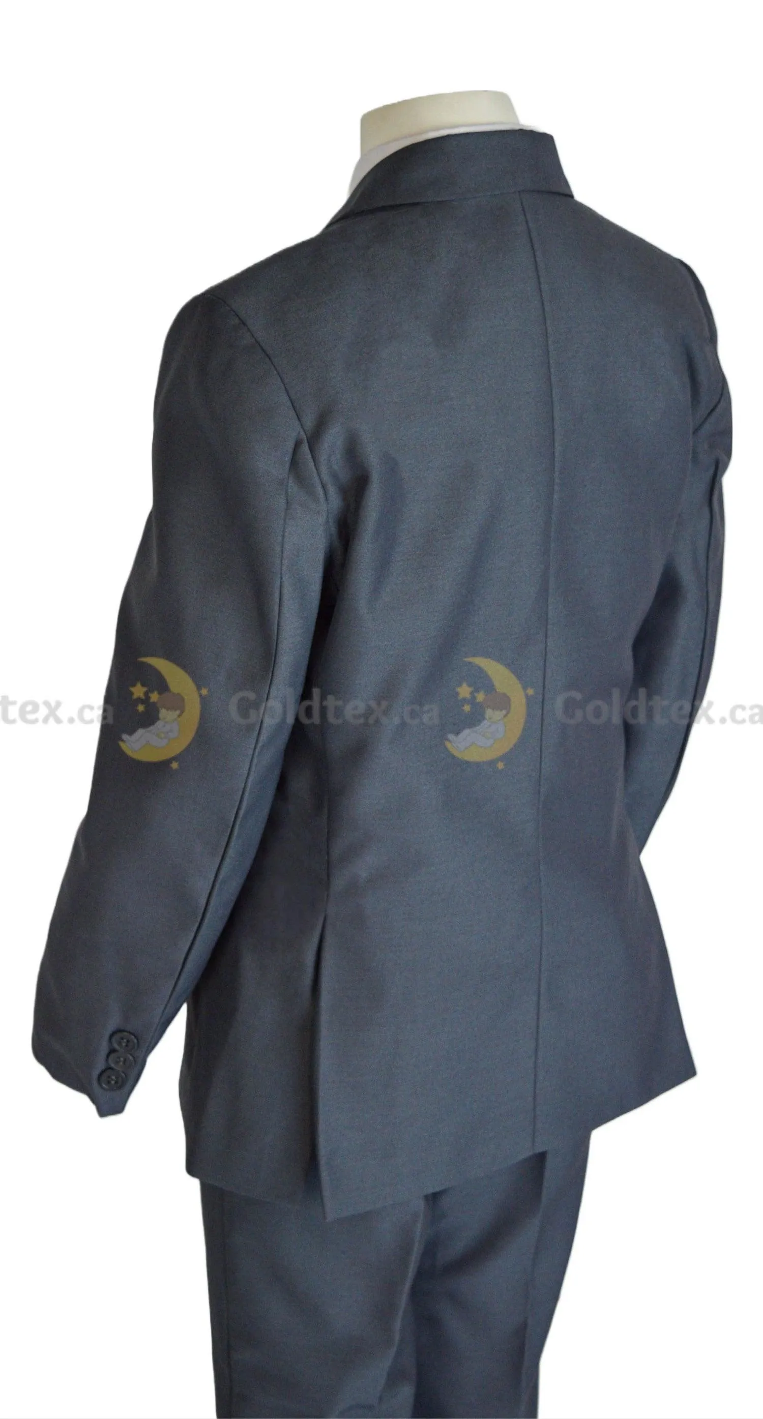 Formal Kids Wear 5-piece suit set - New Grey - Style 8158