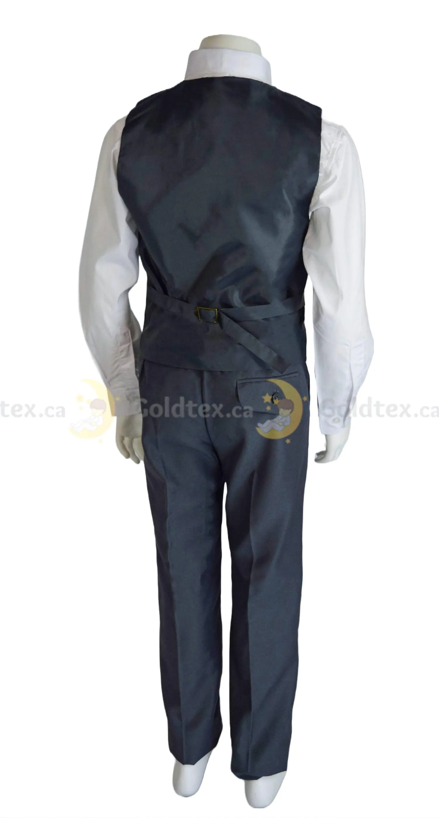 Formal Kids Wear 5-piece suit set - New Grey - Style 8158
