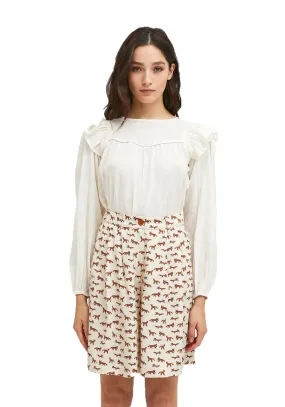 Fox Print Wide leg culottes by Compania Fantastica FA21HAN30