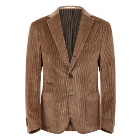 FRADI Melange Corduroy Blazer Jacket MUD
