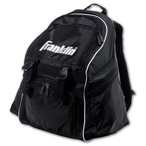Franklin Sports Soccer Bag - Soccer Backpack - Adult and Youth Soccer Bag - Fits Soccer Ball, Cleats, Shin Guards and More - 18" x 12" x 9.5",Black