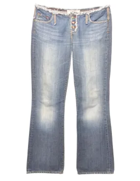 Frayed Edge Bootcut Jeans - W32 L32
