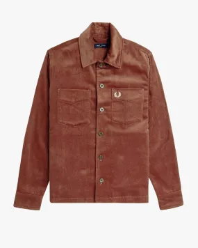Fred Perry Corduroy Overshirt - Whisky Brown