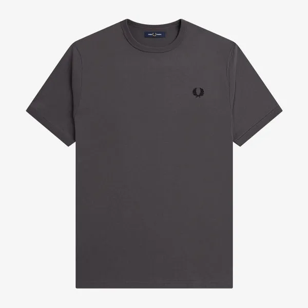 Fred Perry Ringer T-Shirt - Gunmetal