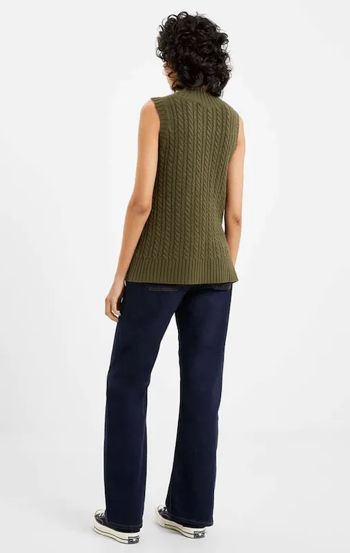 French Connection Cable Sleeveless Jumper