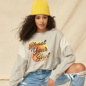 French Terry Knit Graphic Sweatshirt