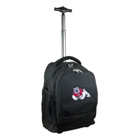 Fresno State Premium Wheeled Backpack in Black