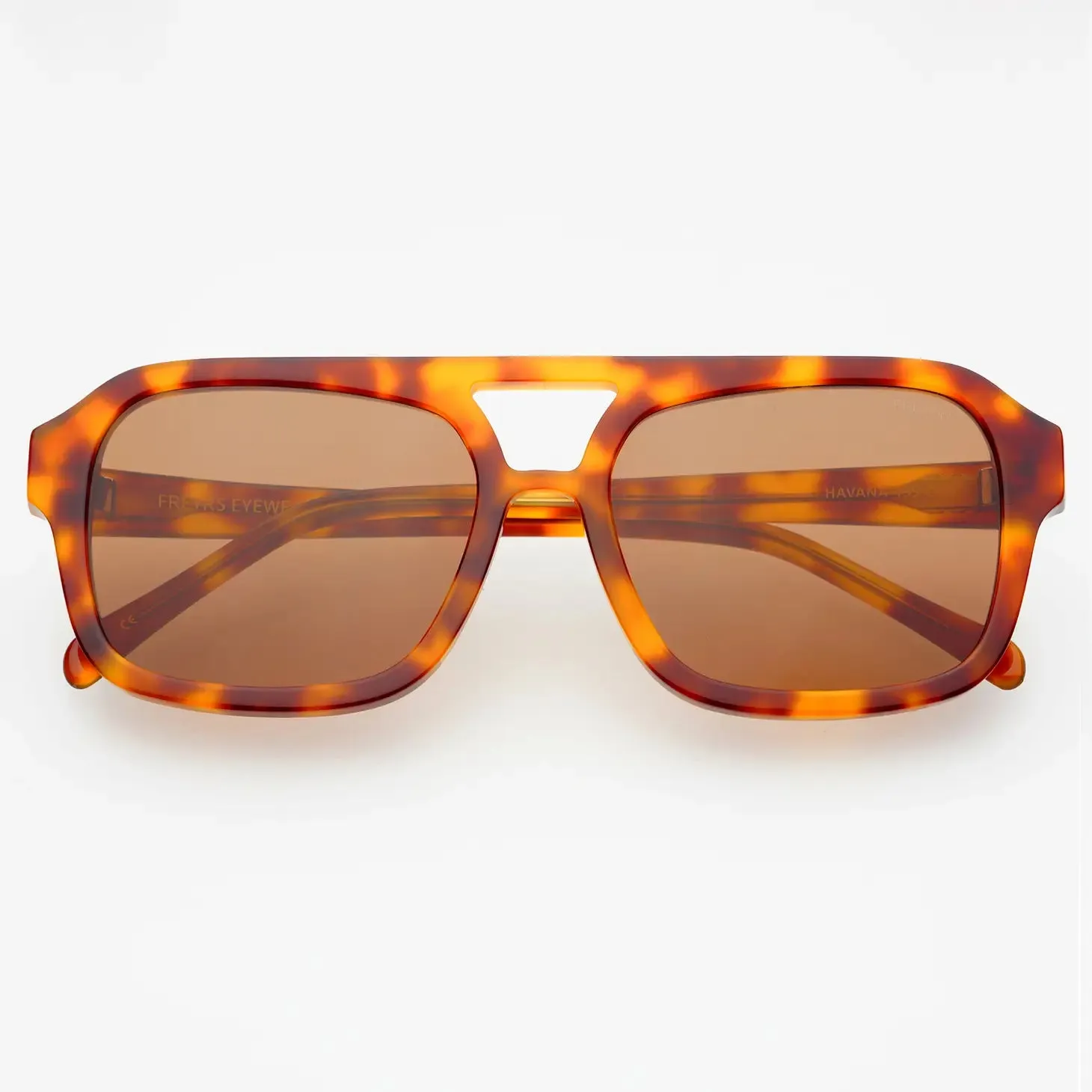 Freyrs Acetate Aviator Sunglasses - Havana