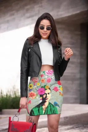 Frida Passion Pencil Skirt