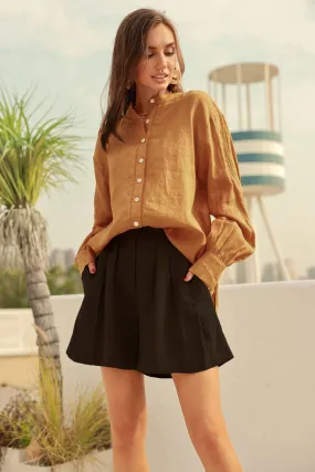 Elastic-Waist Shorts