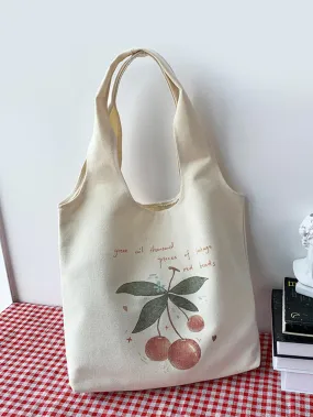 Fruit Graphic Shopper Bag