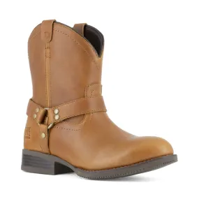 Frye Women's Crafted Harness Work Boot Steel Toe Fr40602f In Brown
