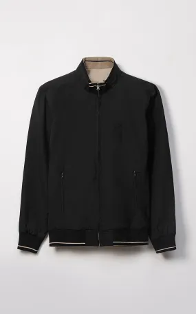 F/S REVERSIBLE JACKET BLACK KHAKI