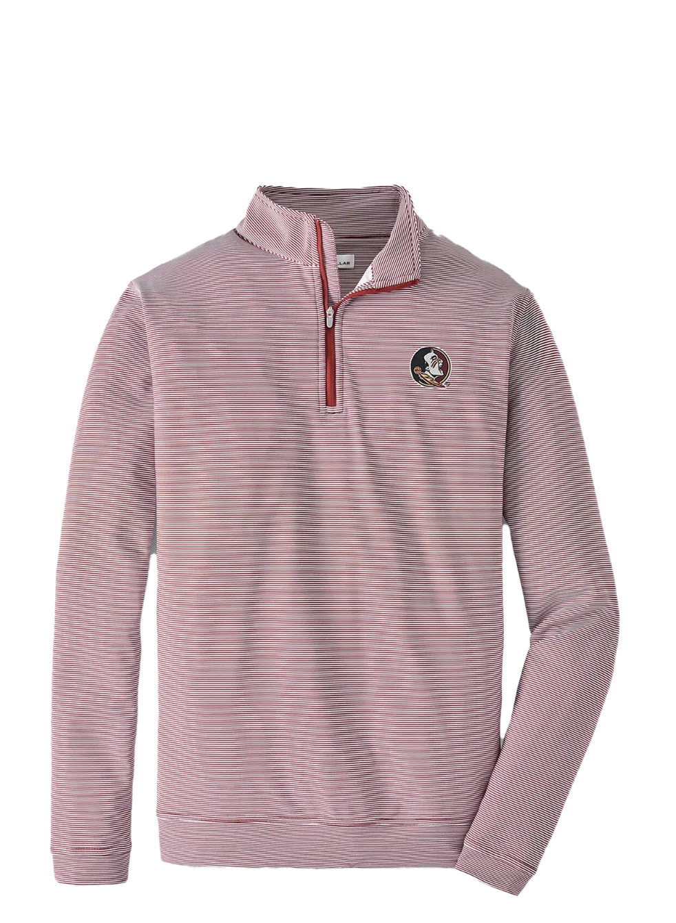FSU Perth Stripe Perf 1/4 Zip Maroon