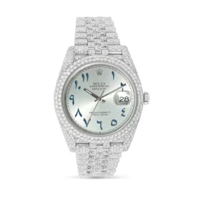 Full Diamond 41 mm Rolex DeteJust Jubilee