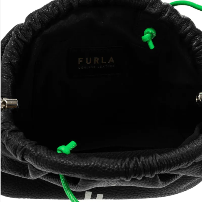Furla Essential Small Clutch Bag - Nero Black Fluorescente