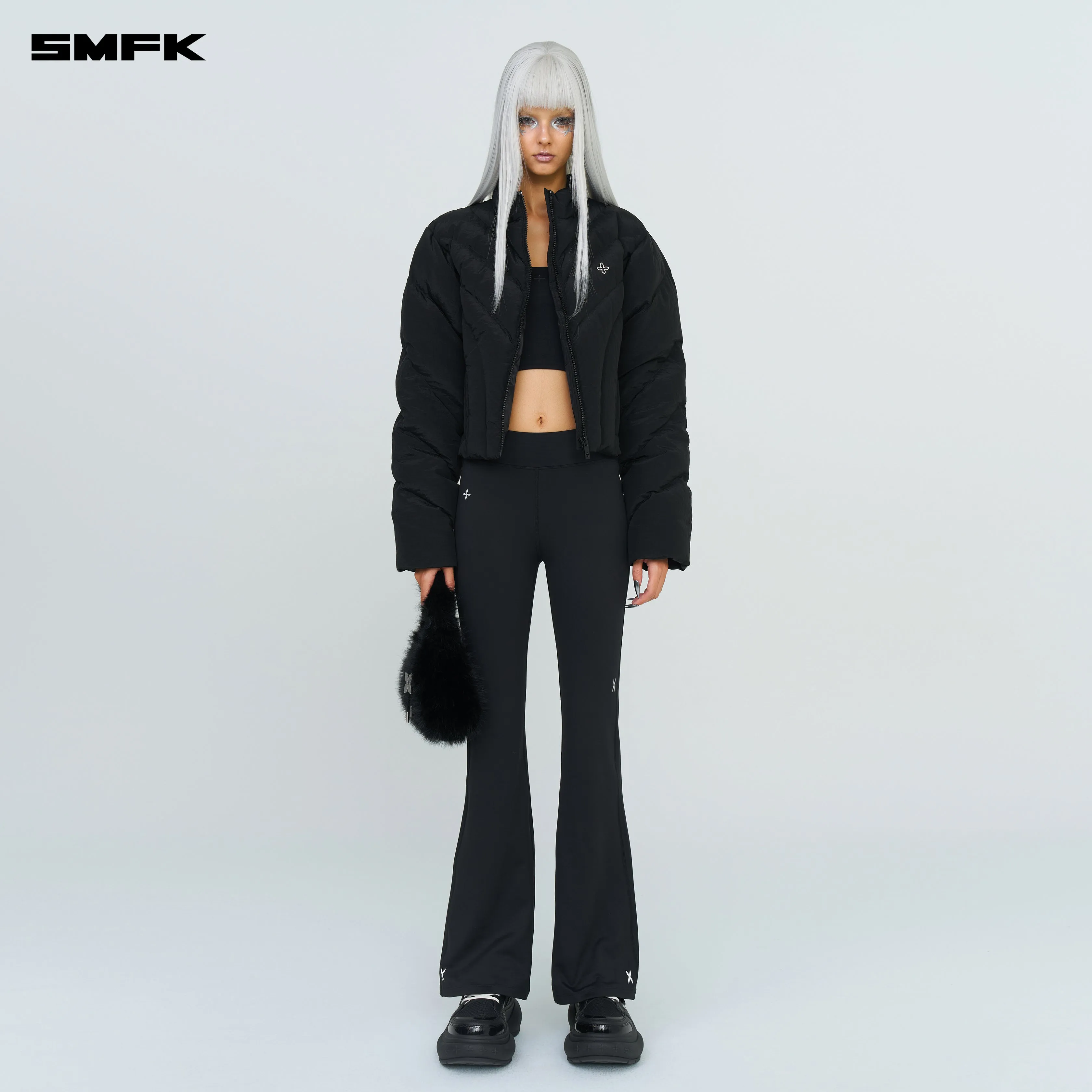 FUTURE X-Heat Shaping Flared Pants Black