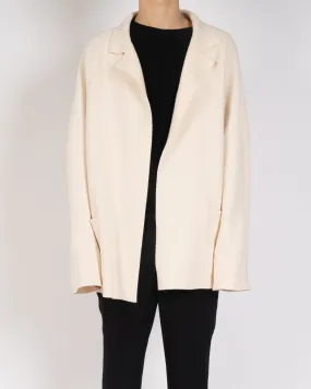 FW19 Ivory Open Wool Knit Cardigan