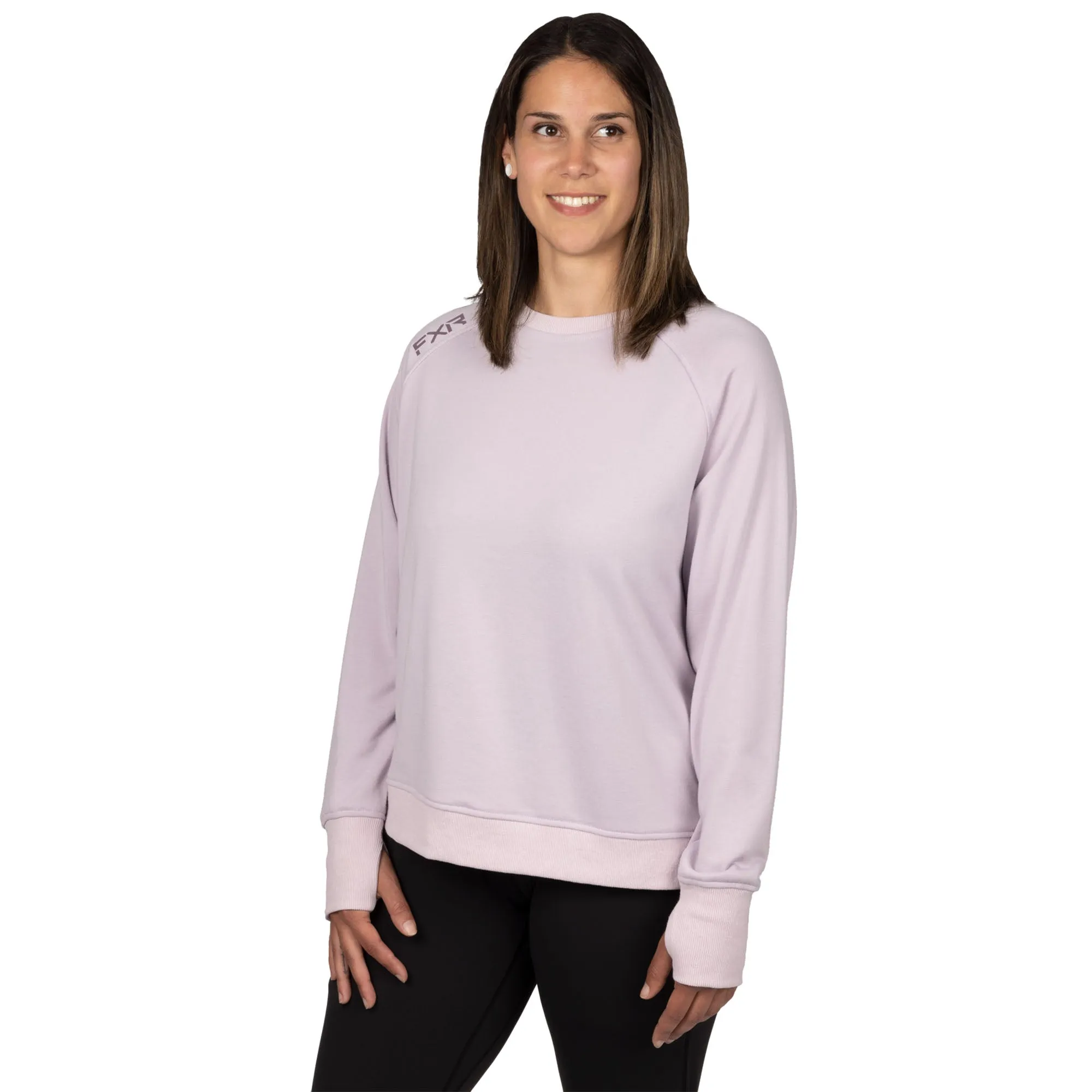 FXR Side Star Crewneck Pullover Sweater Dusty Lilac/Muted Grape