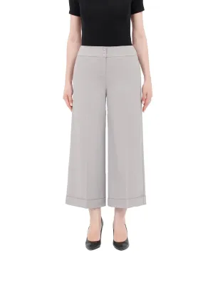 G-Line Light Grey Wide Leg Cropped Pants