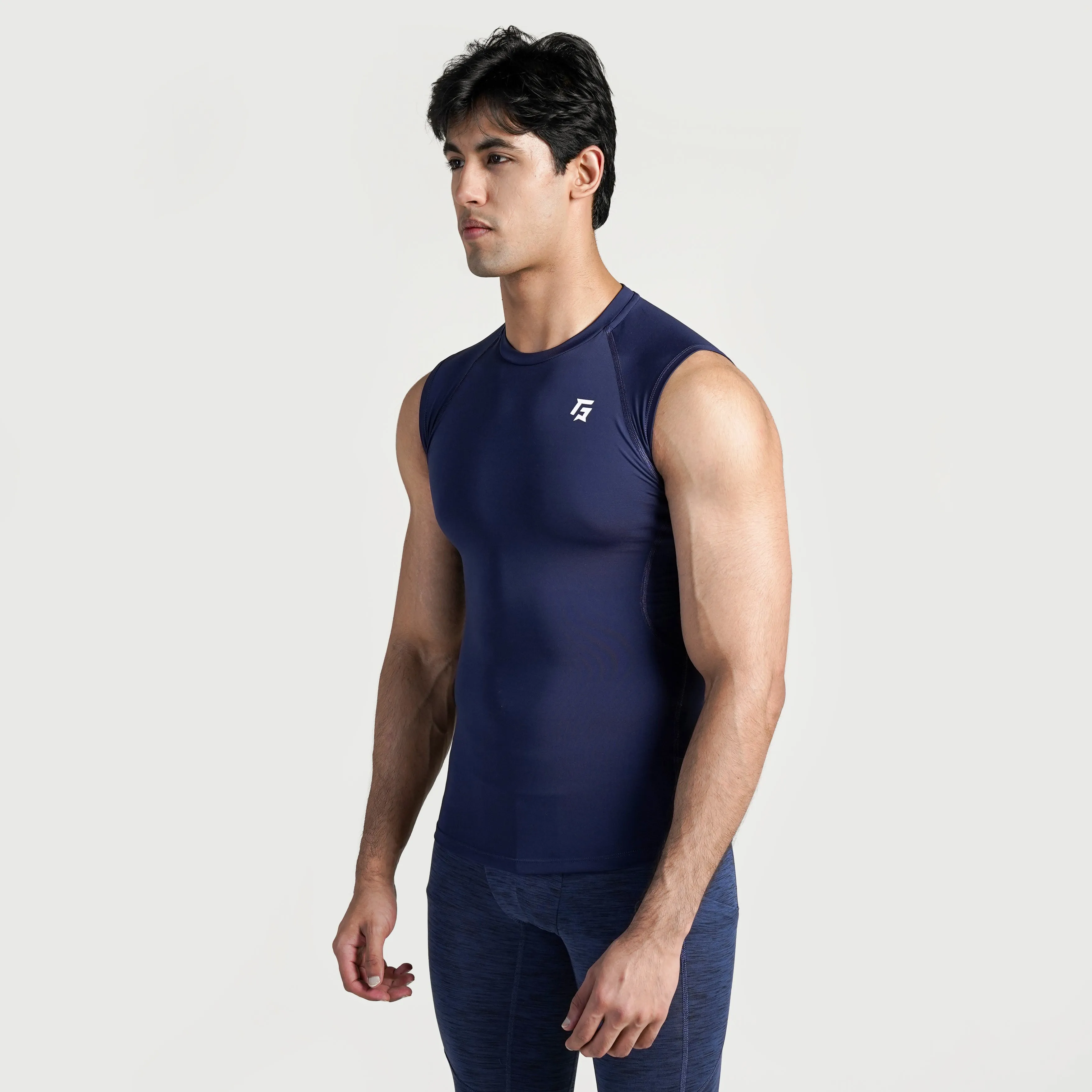 GA Compression Sleeveless (Navy)