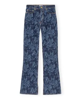 Ganni Lazer Bootcut Slit Iry Jeans