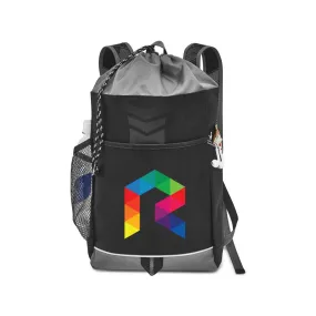 Gemline Grey Riptide Drawstring Backpack